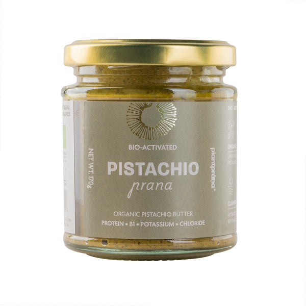 Organic Bio-activated Pistachio Butter 170g jar by Plant Prana